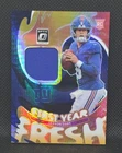 2025 Panini Donruss Optic - First Year Fresh Jaxson Dart #FYFBH-JDA Blue Hyper