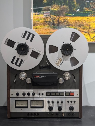 Rare TEAC A-6600 Reel-to-Reel Recorder, 10.5" Auto-Reverse Tested, Serviced, A+