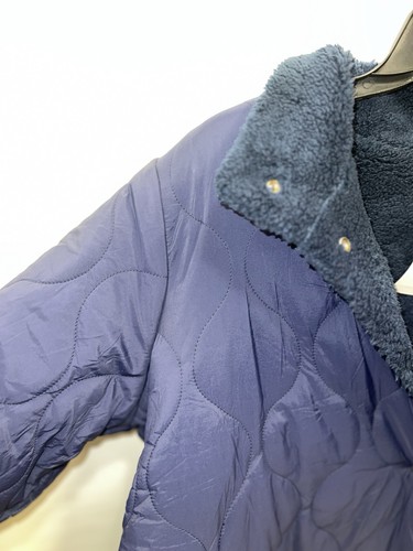 Style & Co Coat Women’s 1X Blue Puffer Reversible Long Sleeve Polyester - Picture 5 of 14