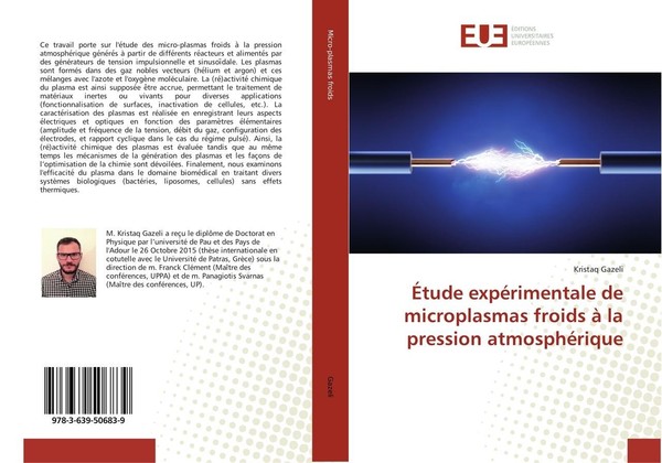 ÉTude ExpéRimentale De Microplasmas Froids à La Pression AtmosphéRique Kristaq G-image