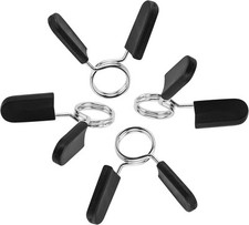 Barbell Clamps Dumbbell Spring Clip Circlip Collars 1 Inch 1 4 Pack