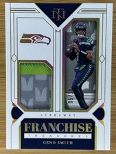 2023 Panini National Treasures Franchise SICK PATCH Geno Smith Relic #'d 05/10