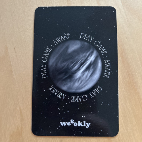 Weeekly Jihan Play Game Awake Myself Version First Press Photocard Official - Bild 2 von 2