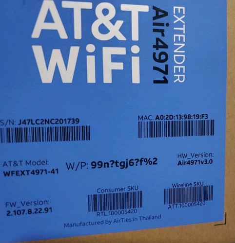 AT&T Smart Wi-fi Extender Air4971 WFEXT4971EM-41 - Bild 4 von 11