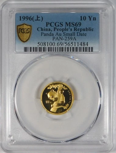 1996 Chinese Gold Panda 1/10 oz — photo from the most recent tracked eBay sale