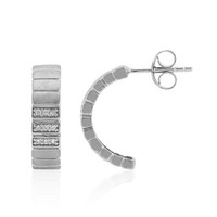 Cavill Zirkon Ohrringe Damen 925 Silber Rundschliff 0,171Ct 18Mm
