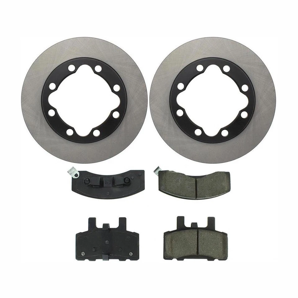 Rotores y pastillas de freno delanteros para 92-1998 1999 2000 Chevrolet K3500 Centric Foto 2 de 4