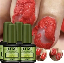 ZYXC Gel Polish Remover, Fast Acting Formula ,1 Min Instant Burst (4pk)