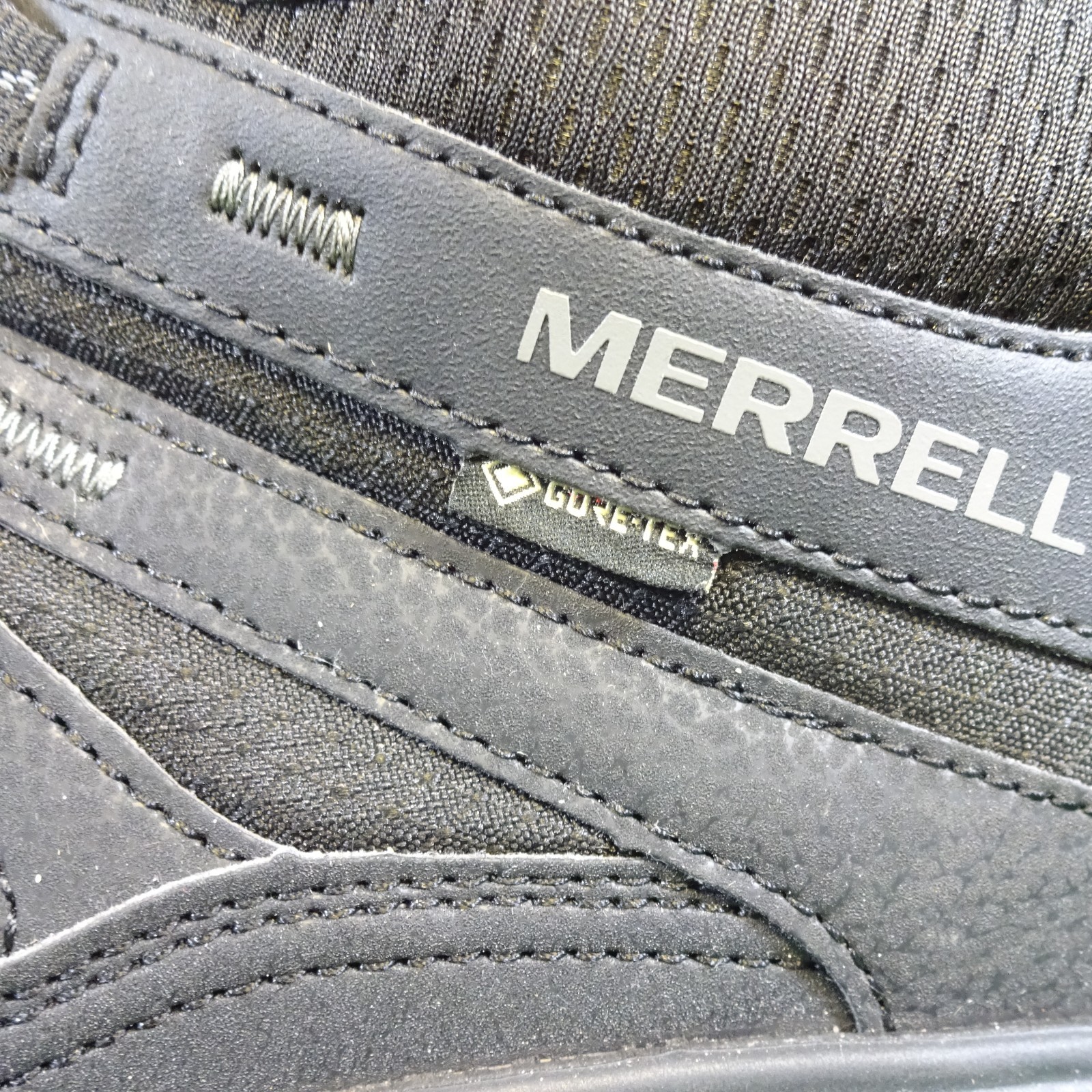 Scarpe da passeggio Merrell taglia 11 uomo nere Claypool sport escursionismo allenatore Goretex