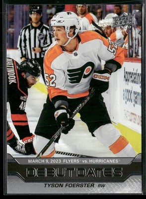 2023-24 Upper Deck #DD-7 Tyson Foerster Debut Dates