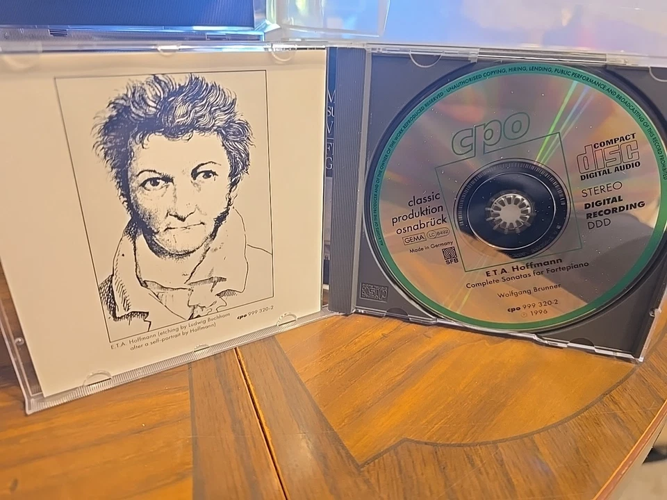 E.T.A. HOFFMANN WOLFGANG BRUNNER - Complete Sonatas For Fortepiano - CD - RARE - Image 4 of 4