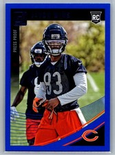 Javon Wims #391, Press Proof Blue/Rookie, Chicago Bears, 2018 Panini Donruss