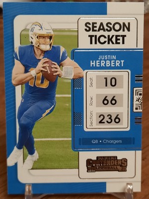 Justin Herbert 2021 Panini Contenders Season Ticket #51 Justin Herbert