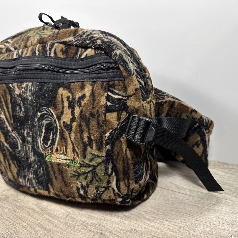 Riñonera de caza camuflada soporte de árbol roble musgo vintage Fieldline hecha en EE. UU. Foto 4 de 4