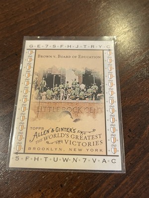 2008 Topps Allen & Ginter #17 Brown Vs. Board Of Education