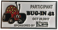 Bug-in 42 Event Dash Plaque - Vw Volkswagen Car Show Drag Racing Cal-look