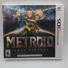 Metroid: Samus Returns Nintendo 3DS Cartridge w/ Case 2017 Nintendo Amiibo