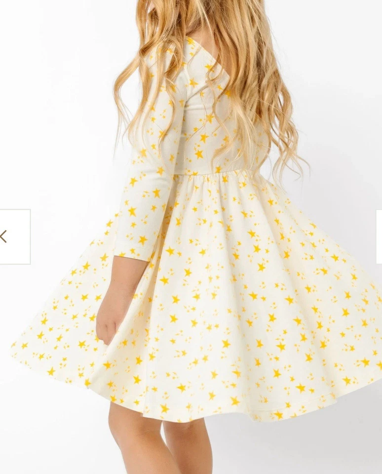 Vestido Alice + Ames Twinkle Star Manga 3/4 Cuello Redondo Niñas 10 Hecho en EE. UU. Foto 2 de 4