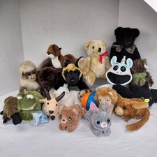 Lot of 18 Plushies Large Set of Stuffed Animals Mixed lot VGC