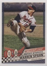 2020 Topps Decades Best Award Winners Blue Warren Spahn #DB-5 HOF n1u