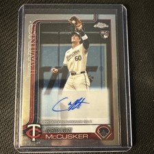 Carson McCusker Rookie 2025 Topps Chrome Update Autographs Minnesota Twins