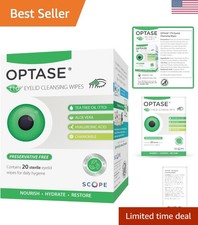 On-the-Go Tea Tree Oil Eyelid Cleansing Wipes   20 Pack, Preservative Free