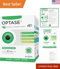 On-the-Go Tea Tree Oil Eyelid Cleansing Wipes – 20 Pack, Preservative Free