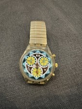 Swatch 22 Jewels Chronograph 408 Damenuhr Quarz Swiss Made / Modell Nr: 838