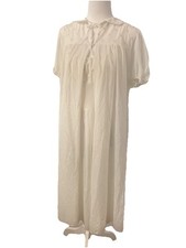VTG Van Raalte Peignoir Set Nightgown Robe Lace Sheer Bridal Nylon D 110 32
