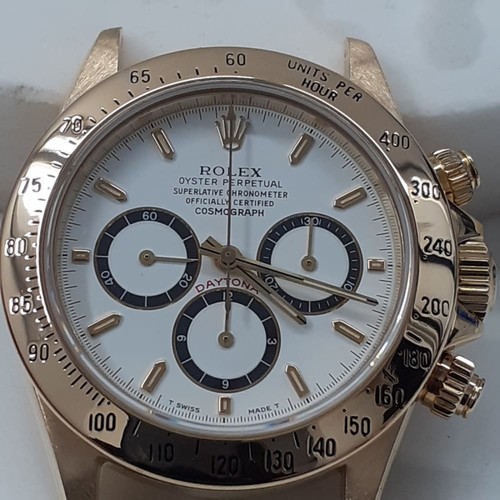 Rolex Daytona Inverted Six 40 mm Yellow Gold Head Only Watch 16528 E Series 1990