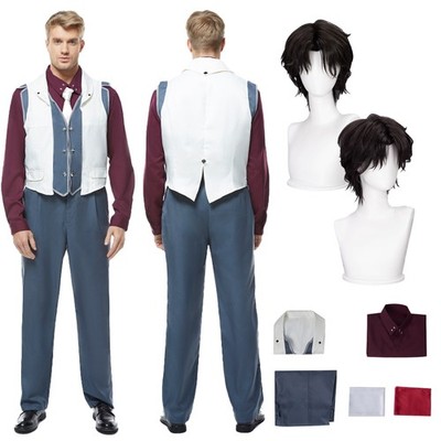 LOL Arcane: League of Legends Viktor Jayce Cosplay Halloween Shirts+Pants+Wigs