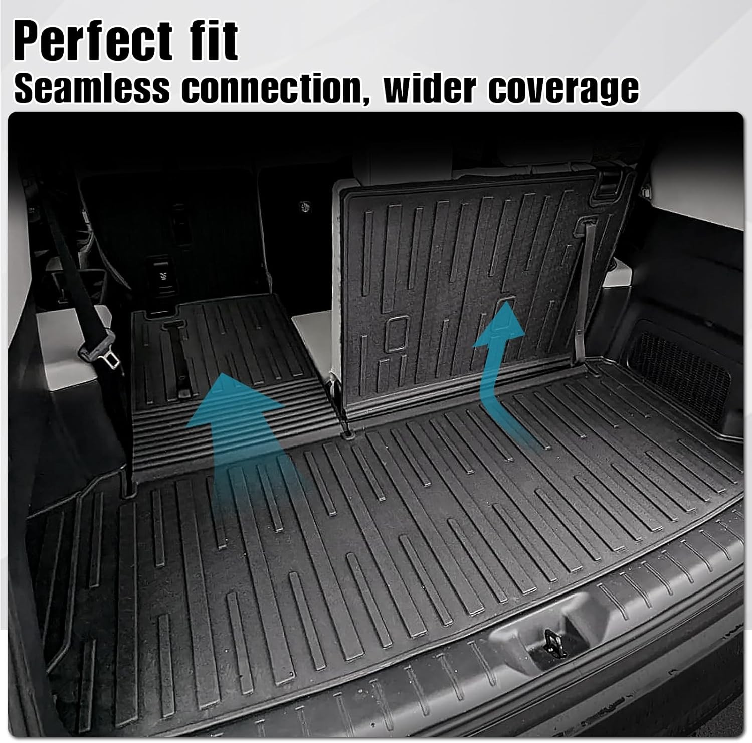 Cargo Matw/Backrest Mat 2-in-1 for 2024 2025 Toyota Grand Highlander Car Mat Acc