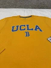 UCLA Bruins Colosseum Athletics Yellow Crew Neck LS Shirt Men's Large NWT