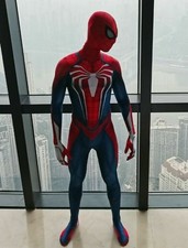 PS4 Spider-Man Jumpsuit Spiderman Bodysuit Cosplay Zentai Costume for Adult/Kids