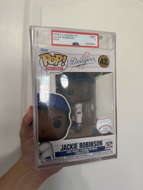 Funko Pop! Sports Legends Jackie Robinson Dodgers #42 PSA 9 Graded