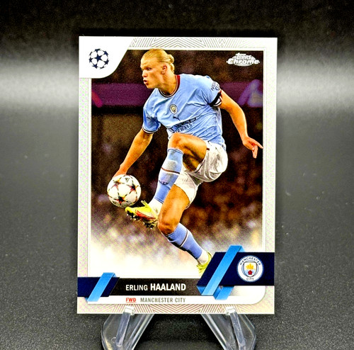 Erling Haaland 2022-23 Topps Chrome UEFA CC #99 Manchester City NM-MT
