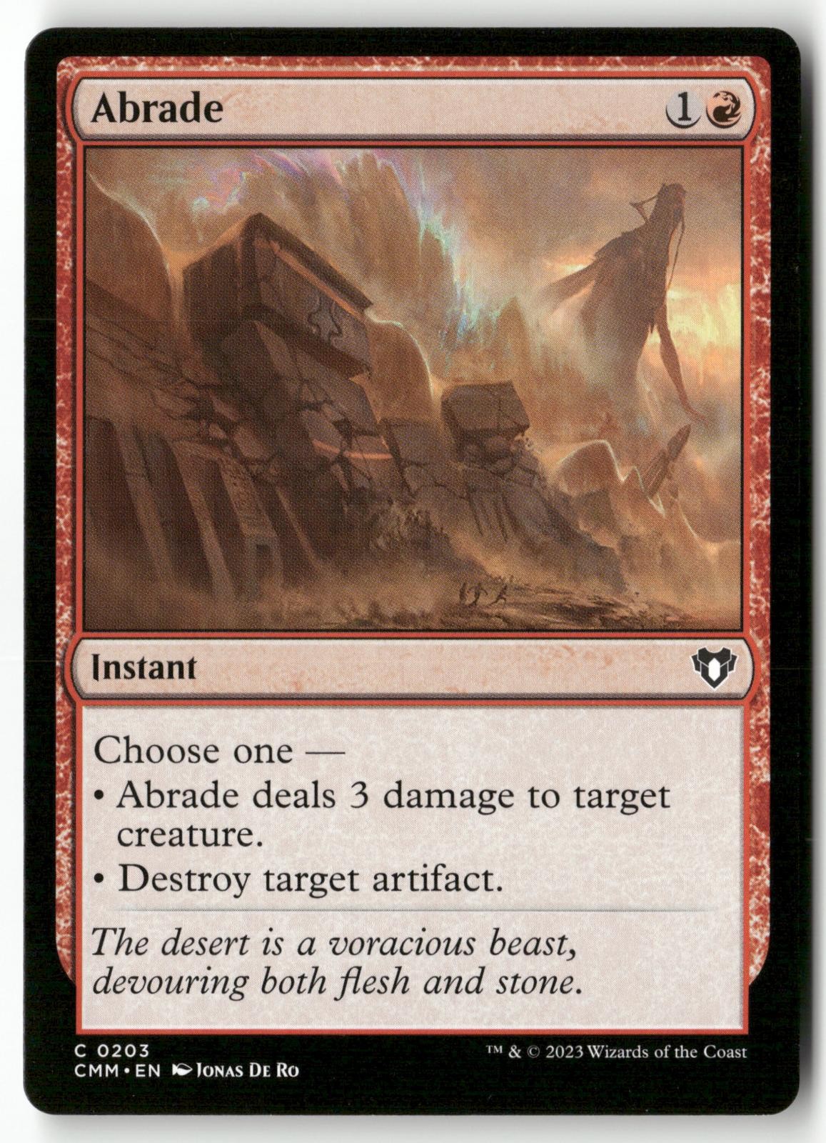 Abrade 203 Magic: The Gathering Commander Masters 2023