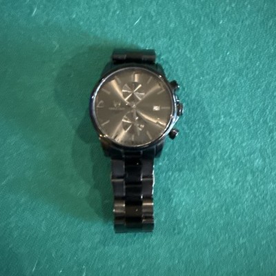 Cheetah Chronograph Mens Watch Model CH-1604 Black Metal Band