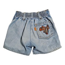 Vintage Levi  s Orange Tab Shorts 2T Elastic Waist Horse Saddle Embroidery 70s