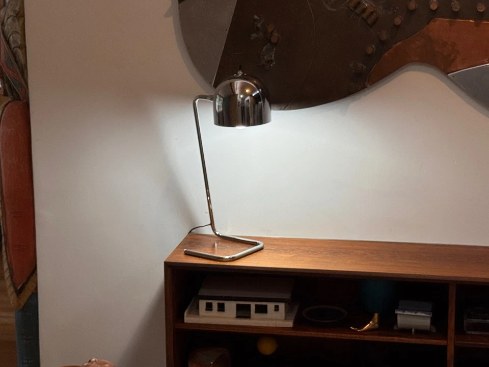 Stilnovo Italian Space Age Chrome Ball Table Desk Lamp Light Vtg Sonneman Mcm - Image 4 of 4