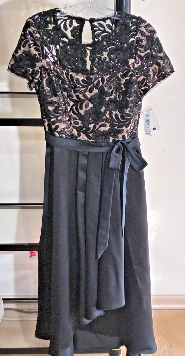 ladies black funeral dress R&M Richards main image 1