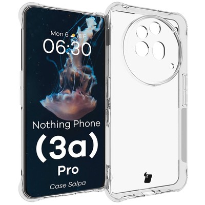 Handyhülle für Nothing Phone (3a) Pro Bizon Case Cover Schutz Hülle Transparent