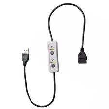 USB Timer Switch Extension Cable 5V DC Power Supply 60cm Timer Cord Controller