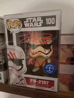 Funko Pop! Star Wars - FN-2187 FINN #100 - SIGNED BY JOHN BOYEGA - With Proofs