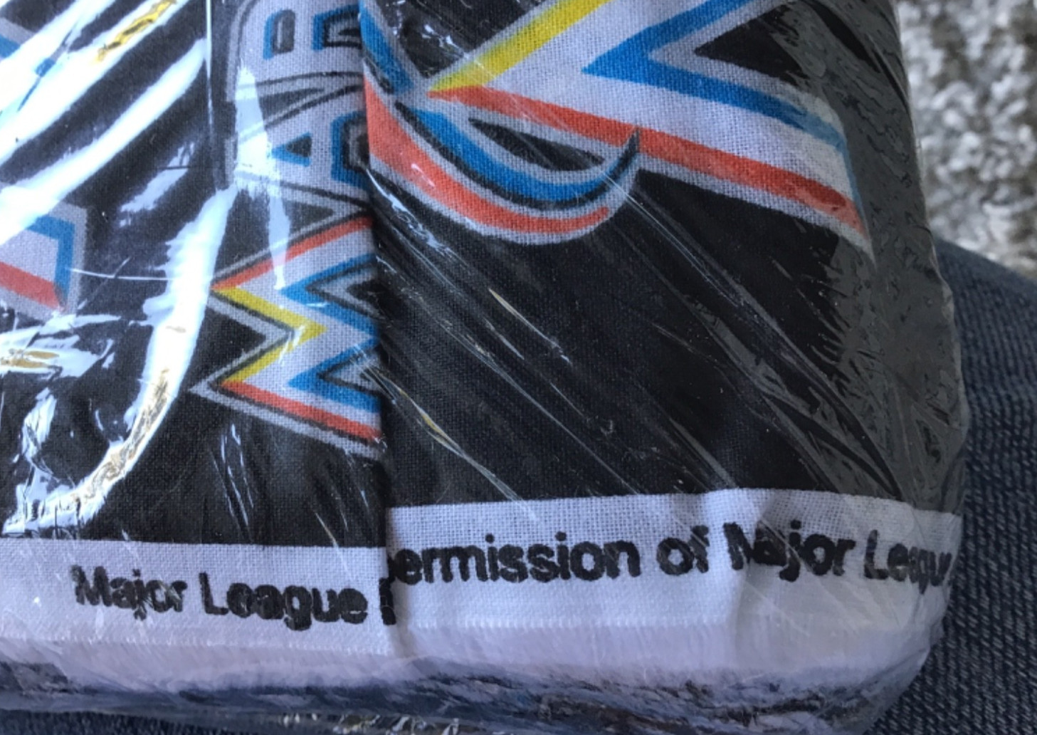 10 YARDS Marlins Miami Florida 100% cotton fabric bolt material x58 mlb Baseball