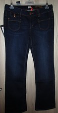 Only Jeans Hose Modell Bootcut Low Ebba blau dunkelblau W 33 L 34 Schlaghose