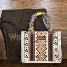 Wrangler Tote Crossbody Aztec Purse Coffee Brown Southwestern Bag