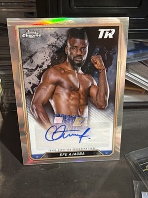 2024 Topps Chrome Boxing Efe Ajagba Silver Auto CBA-EAA