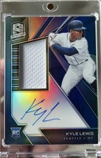 2020 Spectra Kyle Lewis RPA Rookie Patch Auto On Card /199 Mariners #149 ??. rookie card picture