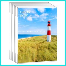 8x10 Acrylic Picture Frames,Set of 6 Clear Photo Frame for Wall,Clear Framele...